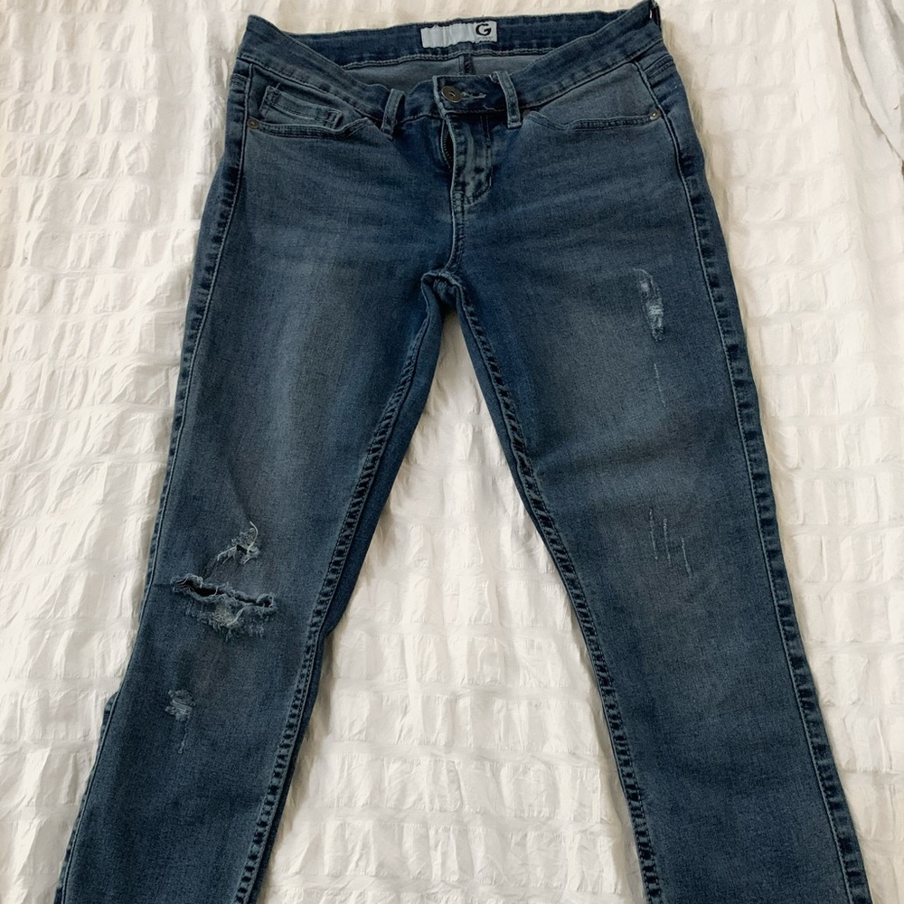 G by Guess Distressed Skinny Jeans